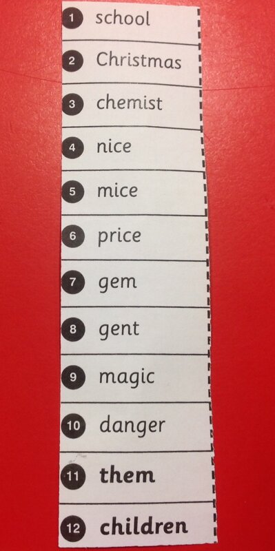 Image of Spellings for the first Friday back (3.11.17)