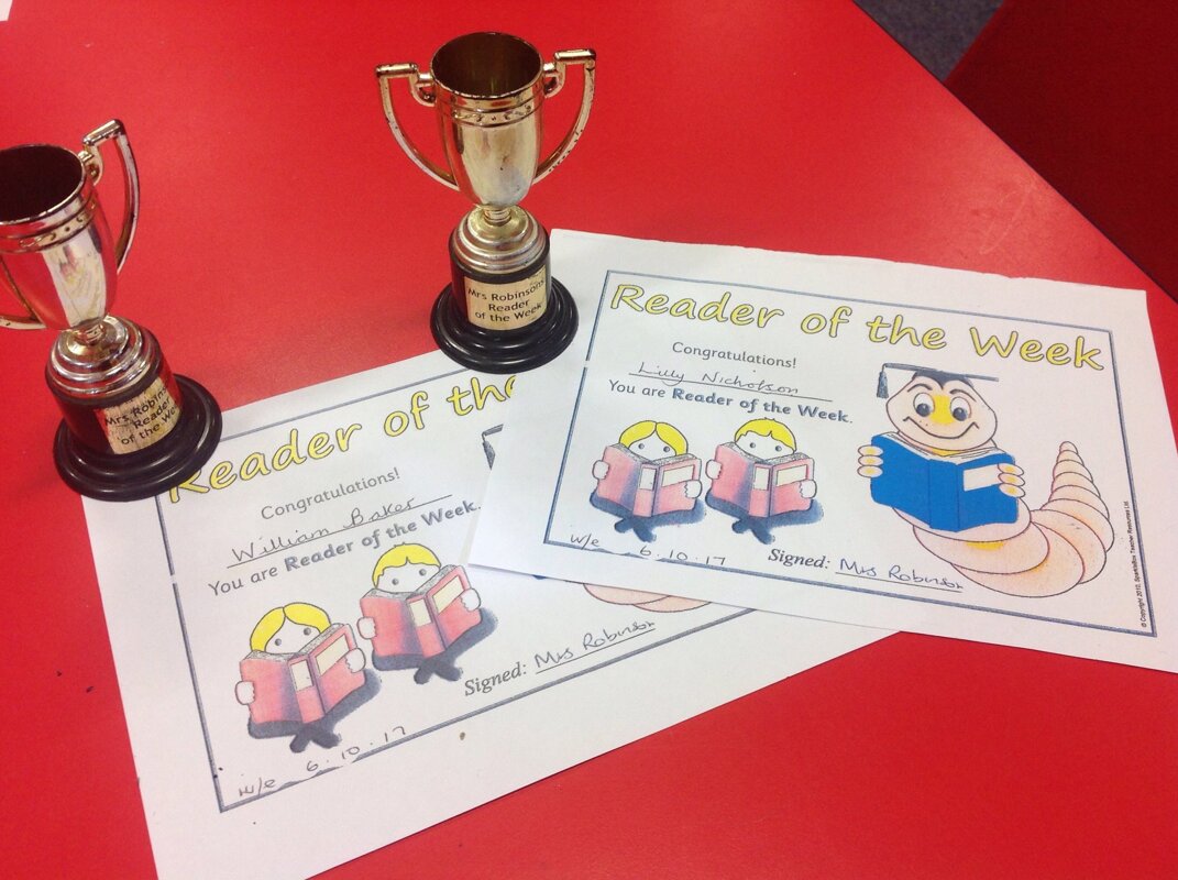 Image of Mrs Robinson's Readers of the Week 