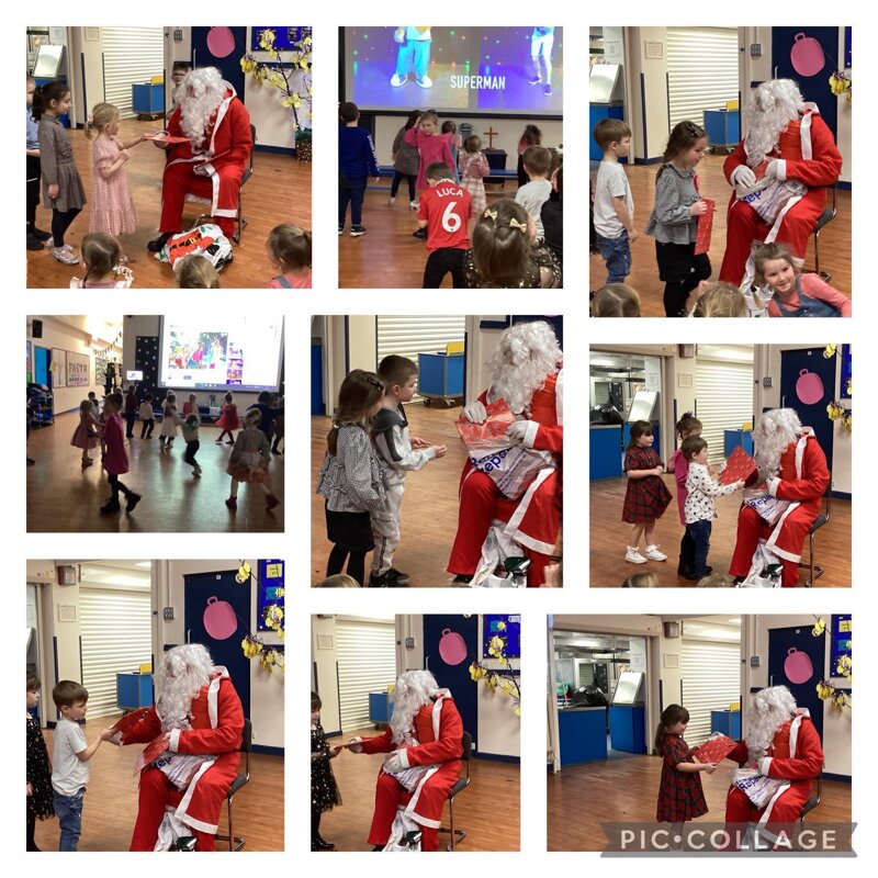 Image of A visit from Father Christmas and a gift for everyone